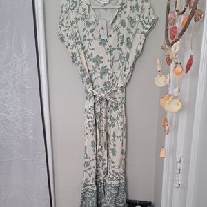 Floral Print Button-Down Dress